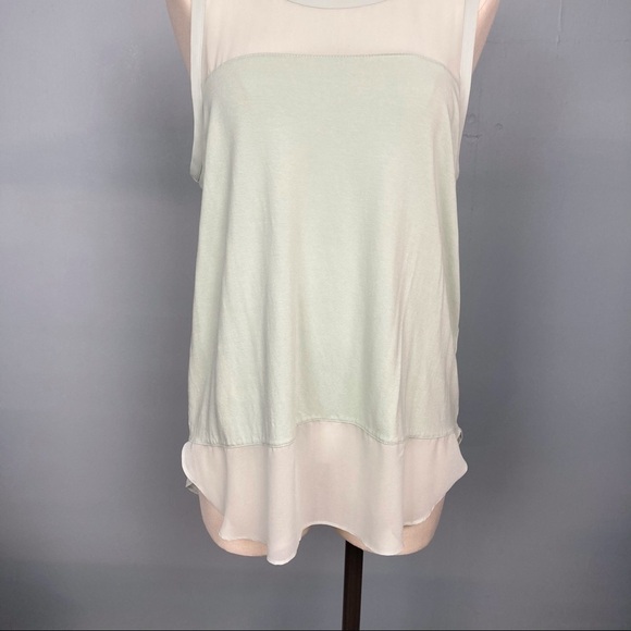 𝅺vince Camuto Soft Breeze Green Sleeveless Top - Picture 3 of 16